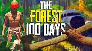 I Survived The Forest for 100 Days... Here's What Happened! [Full Playthrough]