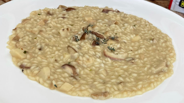 Risotto con Hongos Porcini, Receta Original del Chef Barbato