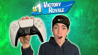 WINNING with a PS5 CONTROLLER in Fortnite!!