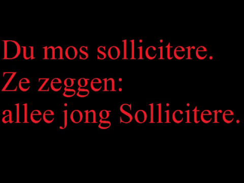 Solliciteren - Janse Bagge Bend songtekst