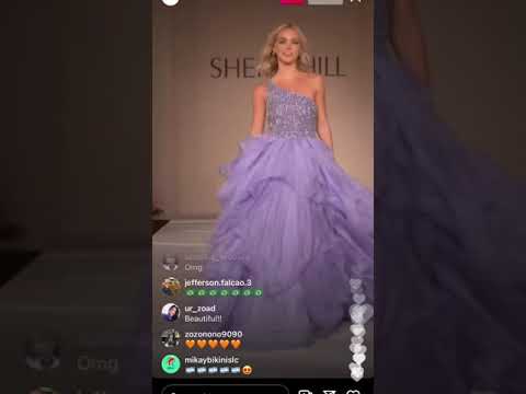 Emma Brooks (Model) Walking Runway for Sherri Hill 2021