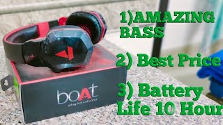 BOAT ROCKERZ BLUETOOTH HEADPHONE UNBOXING WITH AMAZING BASS  PURCHASED JUST IN 1200 /-