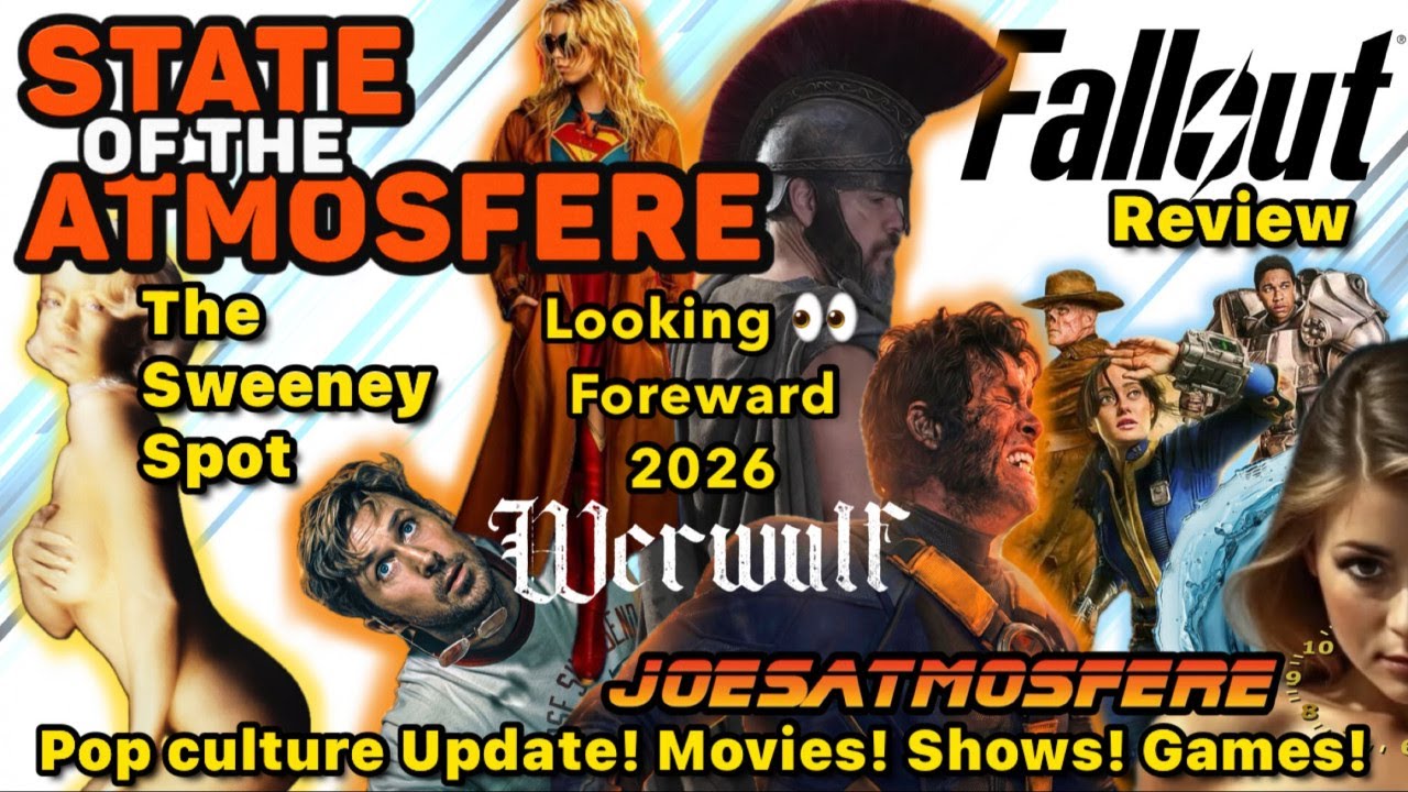 Looking Forward 2026, Golden Globes, Fallout Review, Sydney Sweeney News, State of the Atmosfere!