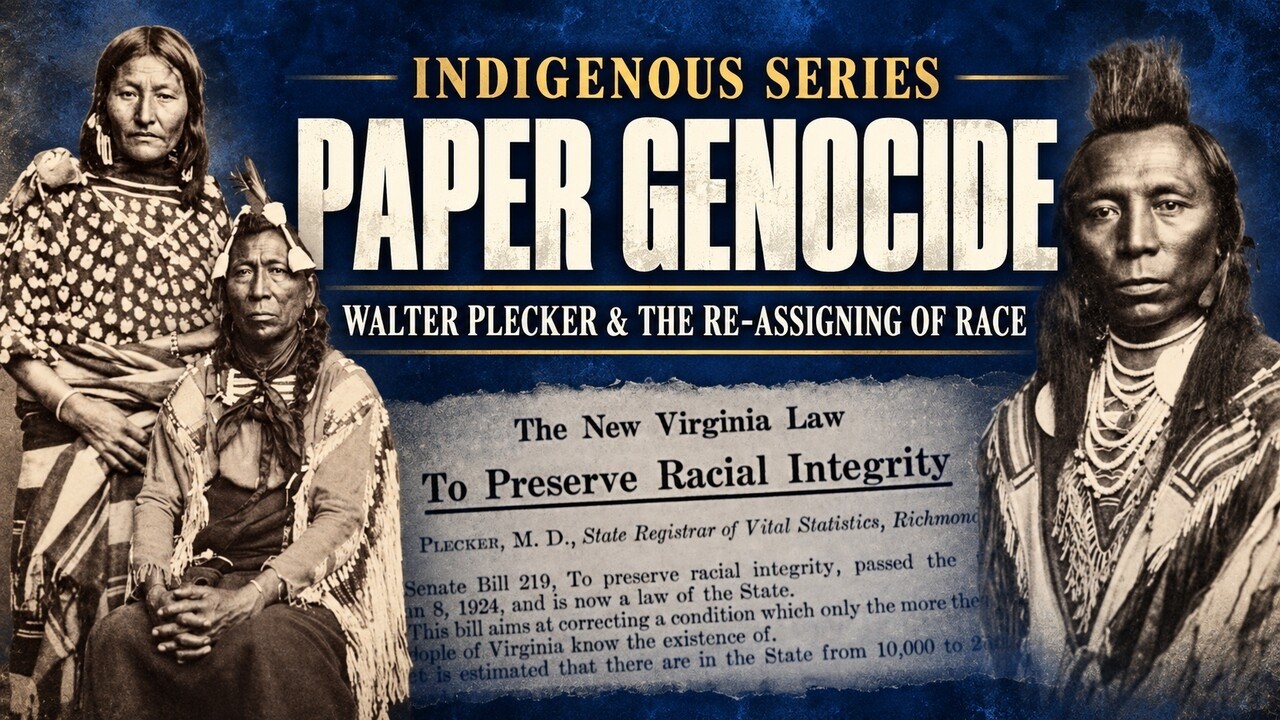 Indigenous Series: Paper Genocide, Walter Plecker, and the Re-Assigning of Race