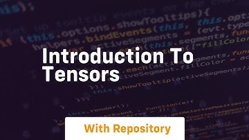 introduction to tensors