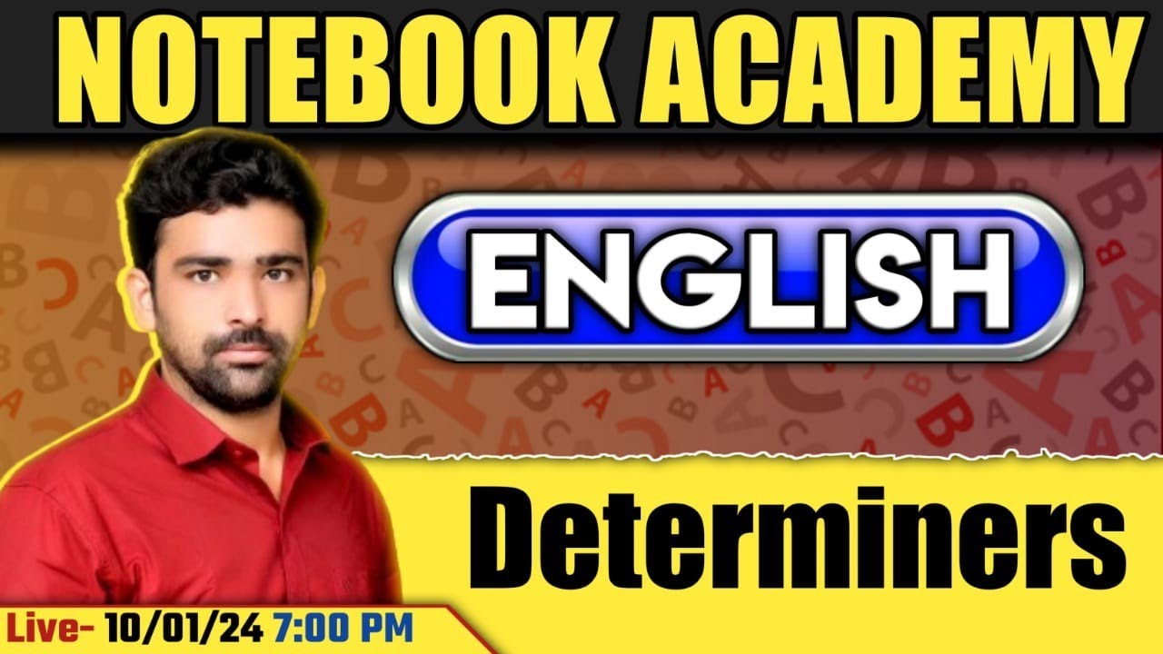 ENGLISH CLASS | DETERMINERS | ENGLISH IMPORTANT QUESTIONS