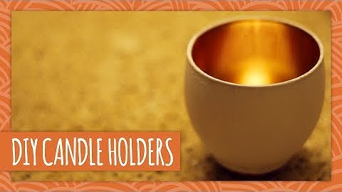 DIY Golden Candle Holders - HGTV Handmade