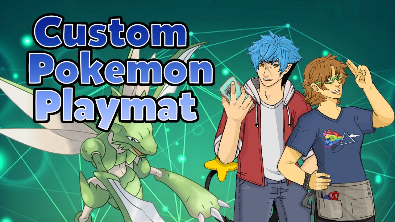 Custom Pokemon Playmat design for Pokemon Worlds!