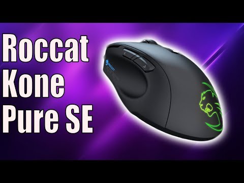 Roccat Kone Pure SE USB Black Gaming Mouse Unboxing + Sound Test