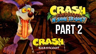 Crash Bandicoot N.Sane Trilogy Gameplay Walkthrough Part 2 - RIPPER ROO - CRASH BANDICOOT 1 (PS4)