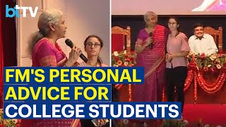 Nirmala Sitharaman's Guidance For College Students Battling Self-Doubt And Anxiety