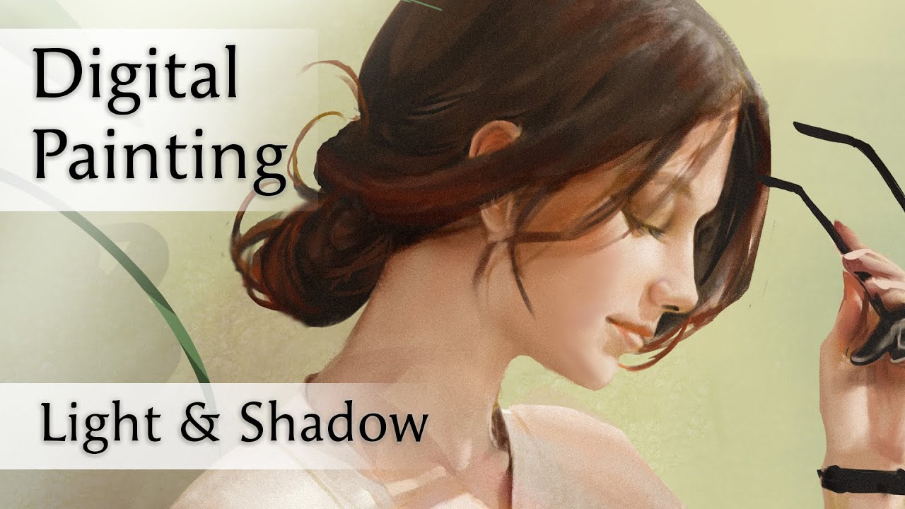 How to Paint Portrait in Dramatic Light? Digital Portrait Painting in ...