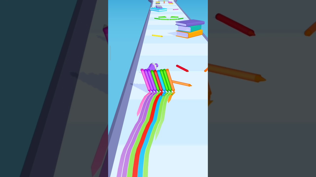 Pencil Rush 3D  Android mobile gameplay 🍔🍔 