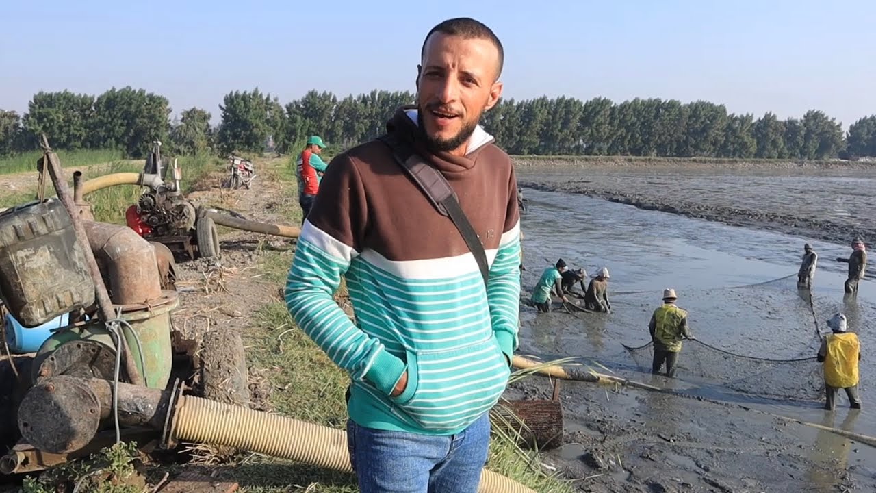 صيد مزرعه سمك كامله من بدايه الصيد وانتهاء باسعار السمك في البورصه