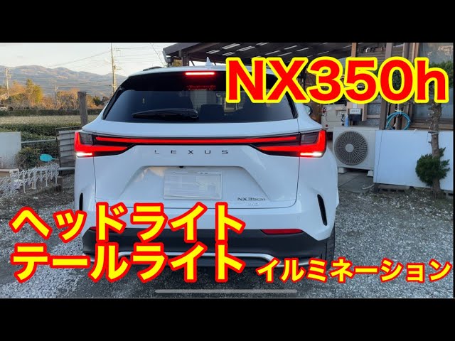 NX350h／ライトイルミネーション／3眼ヘッドライト／Fスポーツ／LEXUS