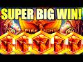 ALL 5 GOLD PHOENIX BIRDS!! TOP FEATURE! 🐦‍🔥 FIRE LIGHT ERUPTION Slot Machine (ARISTOCRAT GAMING)