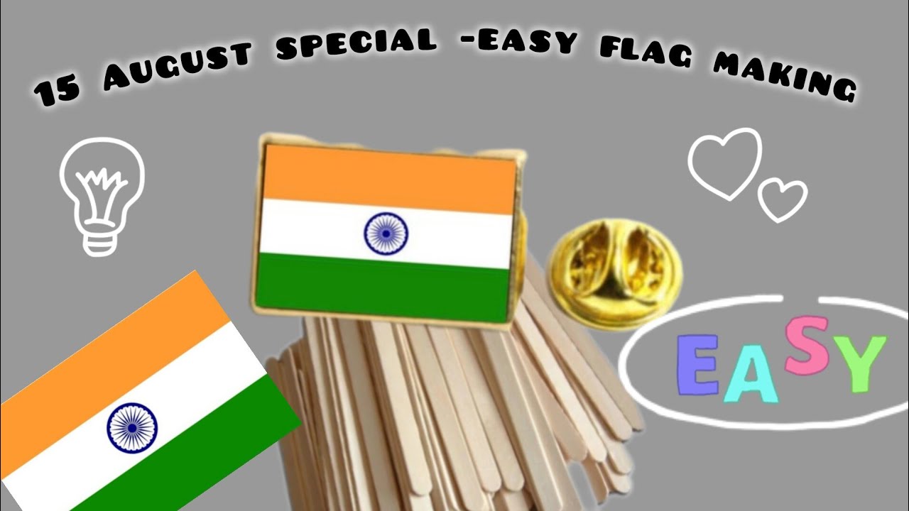 📌 15 August Special | DIY Indian Flag & Badge Craft | Independence Day Decoration Ideas/ 