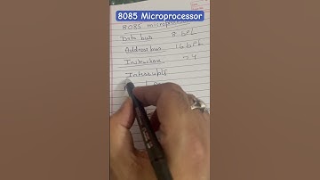 8085 microprocessor key points #shortvideos #8085