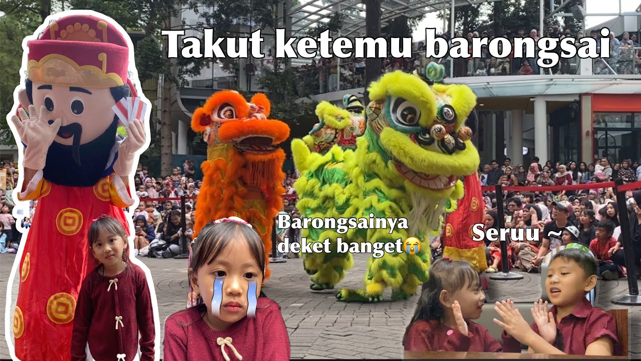 PERTAMA KALI EVELYN KETEMU BARONGSAI‼️TAKUT TAPI SERUU 
