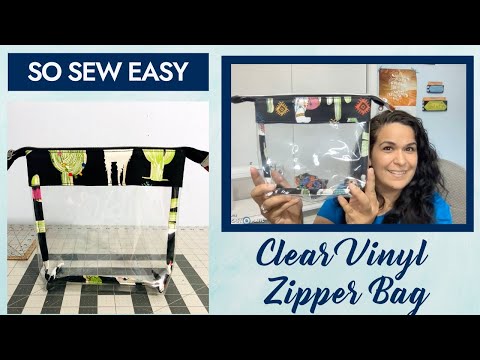 Review of So Sew Easy Clear Vinyl Zipper Bag tutorial. - YouTube