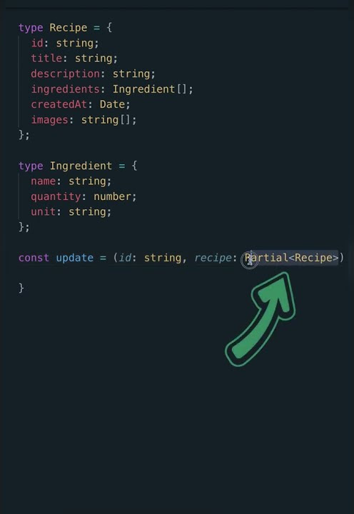 Typescript partial type #shorts - YouTube
