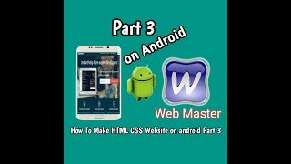 [How To make HTML CSS website on android part 3] Create a HTML Dropdown Menu