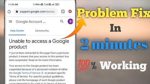 unable to access a Google product | chennal suspended problem solve | Terminate chennal problem fix