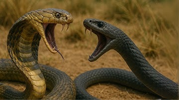 RẮN HỔ MANG CHÚA VÀ RẮN MAMBA ĐEN – Loài Nào Sẽ Chiến Thắng?