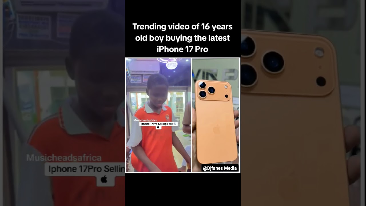 Watch Trending video of 16 years old boy buying the latest iPhone 17 Pro on YouTube Watch Trending video of 16 years old boy buying the latest iPhone 17 Pro on YouTube