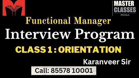 FM Interview Course | Lec 1: orientation  | Call 8557810001 | Class 2 Link in Description