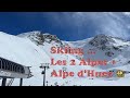 Skiing les 2 alpes  alpes dhuez  2024  u.4k