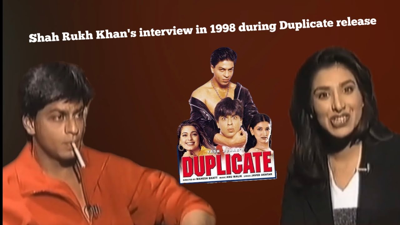 Shahrukh Khan's interview in 1998 duringDuplicate release