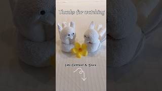 how to make love bird with towel | towel art design for kids. #mrgariya #beddecoration #towelart