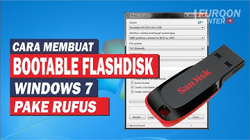Tutorial Membuat Bootable Flash Windows 7 Pakai Rufus