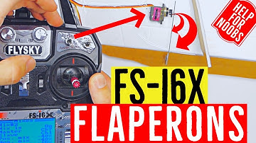 FlySky FS-i6X How to Setup Flaperons - 2-Position Flaperons mix with i6X and iA6B Rx Tutorial Guide