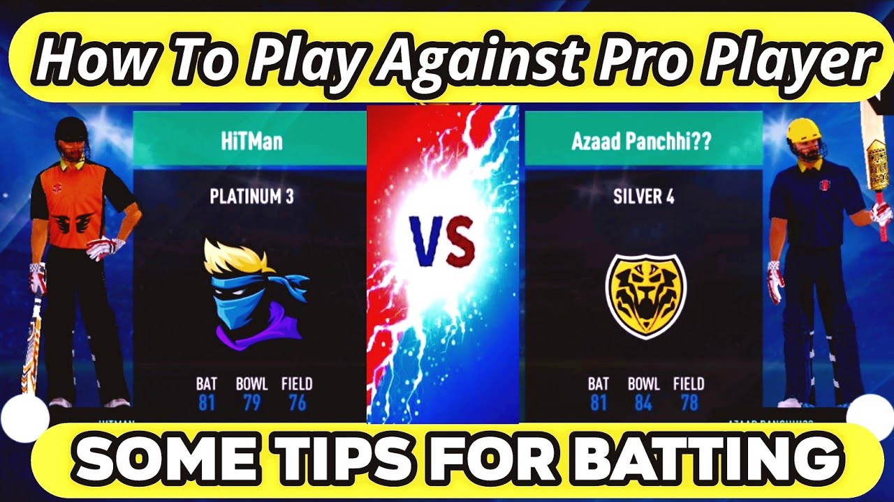 How To Play Against Pro Player|| Real Cricket 20 Multiplayer || Batting ...
