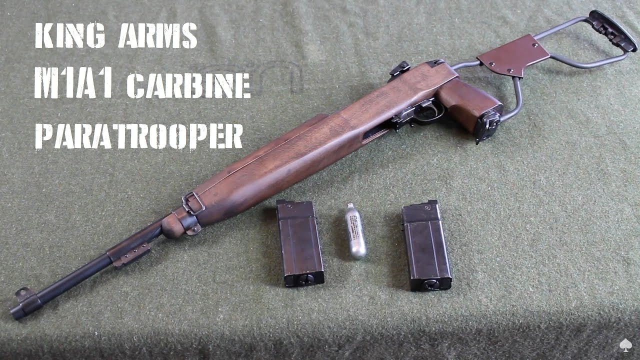 WWII Airsoft Company HQ M1A1 Carbine Paratrooper video review YouTube