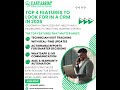 EasyAssist - Top 5 Features to Look for in a CRM in 2026