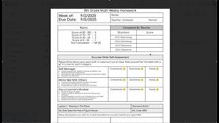 8th Grade Math Homework & IXL Tutorial