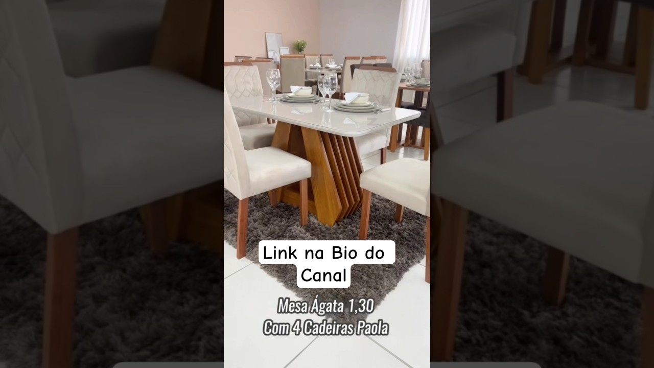 Conjunto Sala de Jantar Com 4 Cadeiras. 