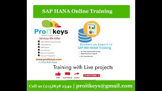 SAP S/4 HANA Beginners Part 3 Online Course | HANA Online Training | PROITKEYS