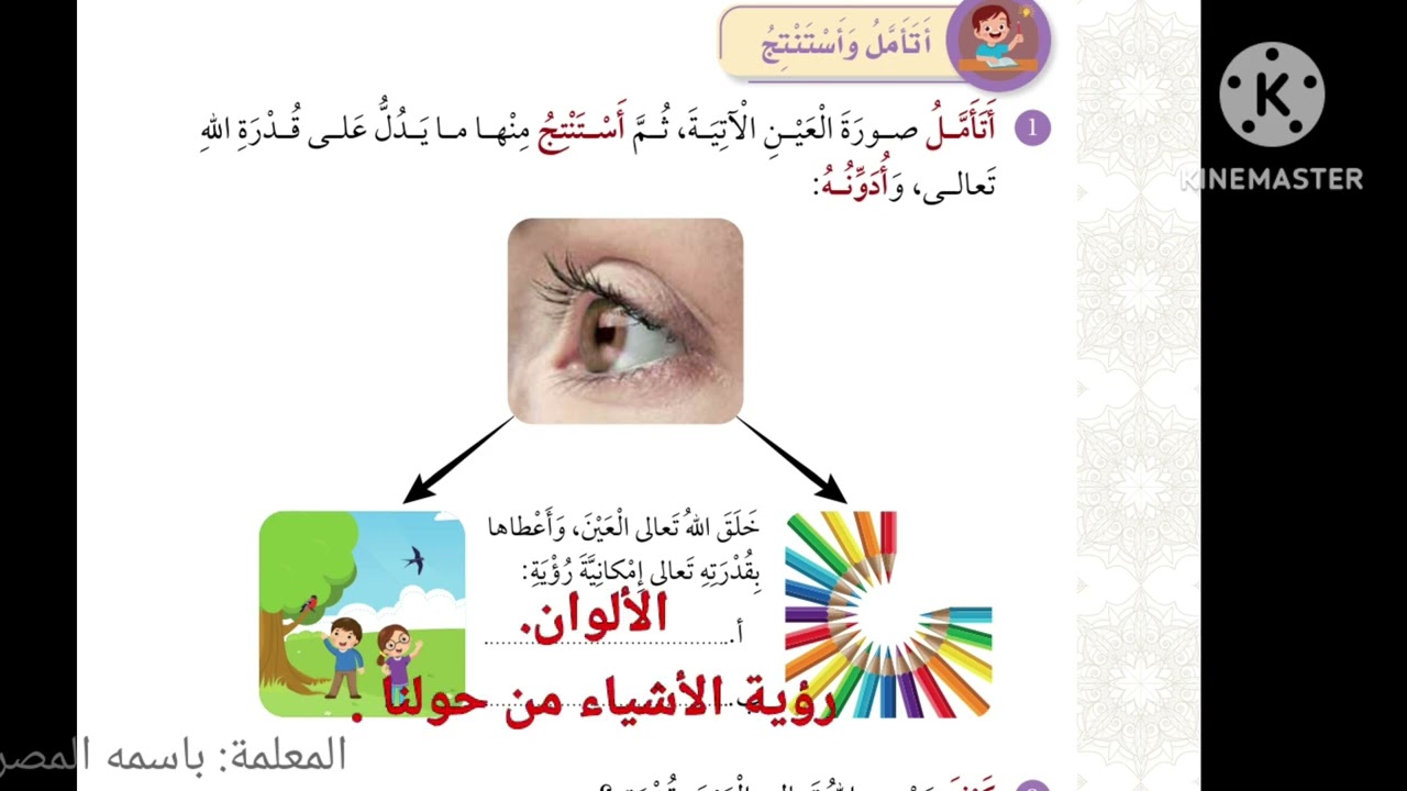 الله القادر  من أسماء الله الحسنى تربية إسلامية صف ثاني