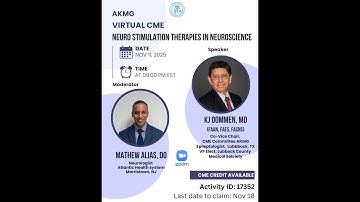 AKMG Virtual CME - Neuro stimulation therapies in Neuroscience