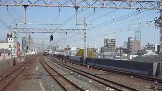南海サザン 和歌山市行 10000系10007F④+7100系7157F④ 粉浜通過 8000系8006F④ 普通 なんば行 粉浜発車
