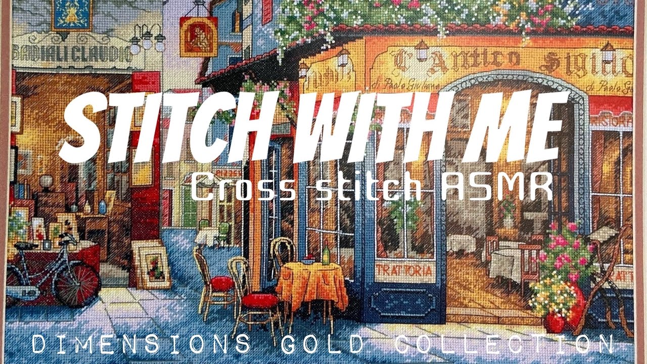 Flosstube 273 Stitch with me DIMENSIONS GOLD crossstitch ASMR 십자수