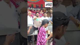 ఆసిఫాబాద్ లో అంబలి పంపిణీ చేస్తున్న బి ఆర్ ఎన్ నాయకులు
