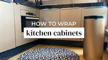 TUTORIAL: How to WRAP KITCHEN CABINETS with Cover Styl