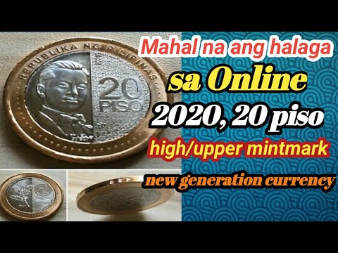 20 Peso Coin 2020, New Generation Currency, Upper MintMark, Mahal ang halaga sa online