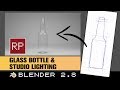 Blender 2.8: Glass Bottle & Studio Lighting