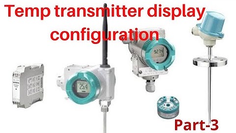 Temperature Transmitter Display Configuration